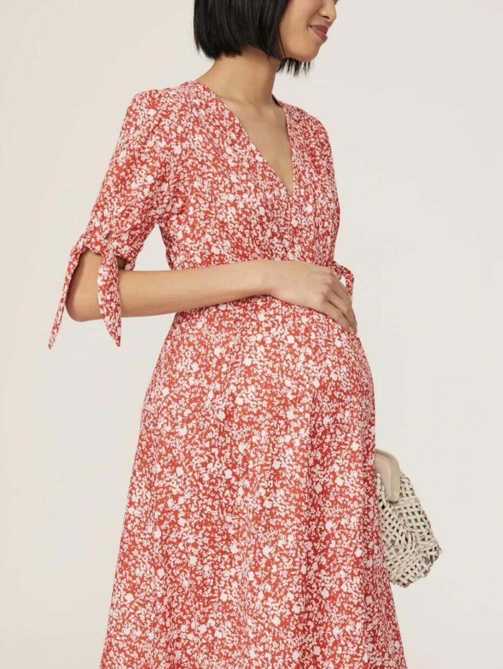 Red Zippi Maternity Dress | soon maternity | XL - Picture 2 of 7
